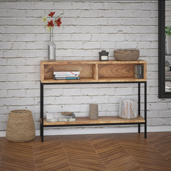 Burnaby Console Table - Natural Burnt