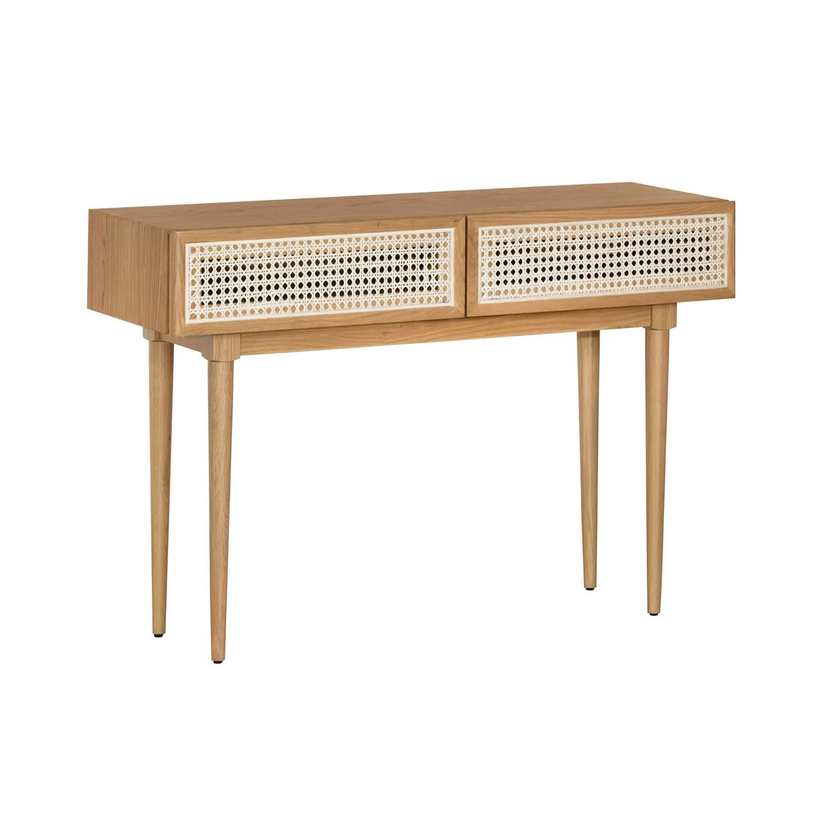 Cane Console Table - Natural