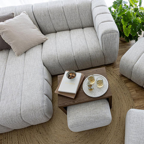 Jason 2 Pc Sectional Sofa – LHF Chaise - Coconut