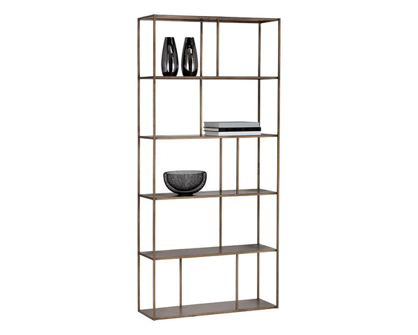 Paris Bookcase - Large - Antique Brass