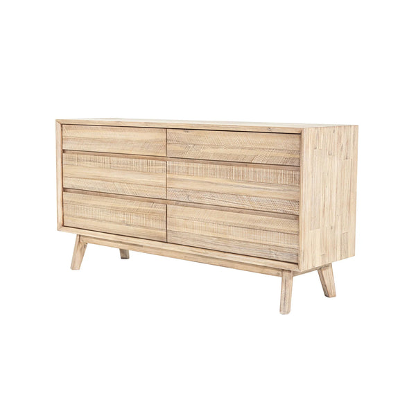Maya 6 Drawer Chest Dresser - Light Driftwood