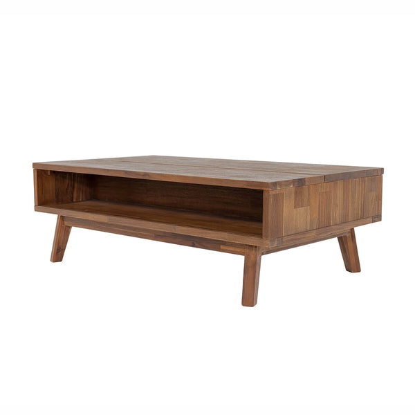 Maya Coffee Table With Lift Top - Warm Pecan