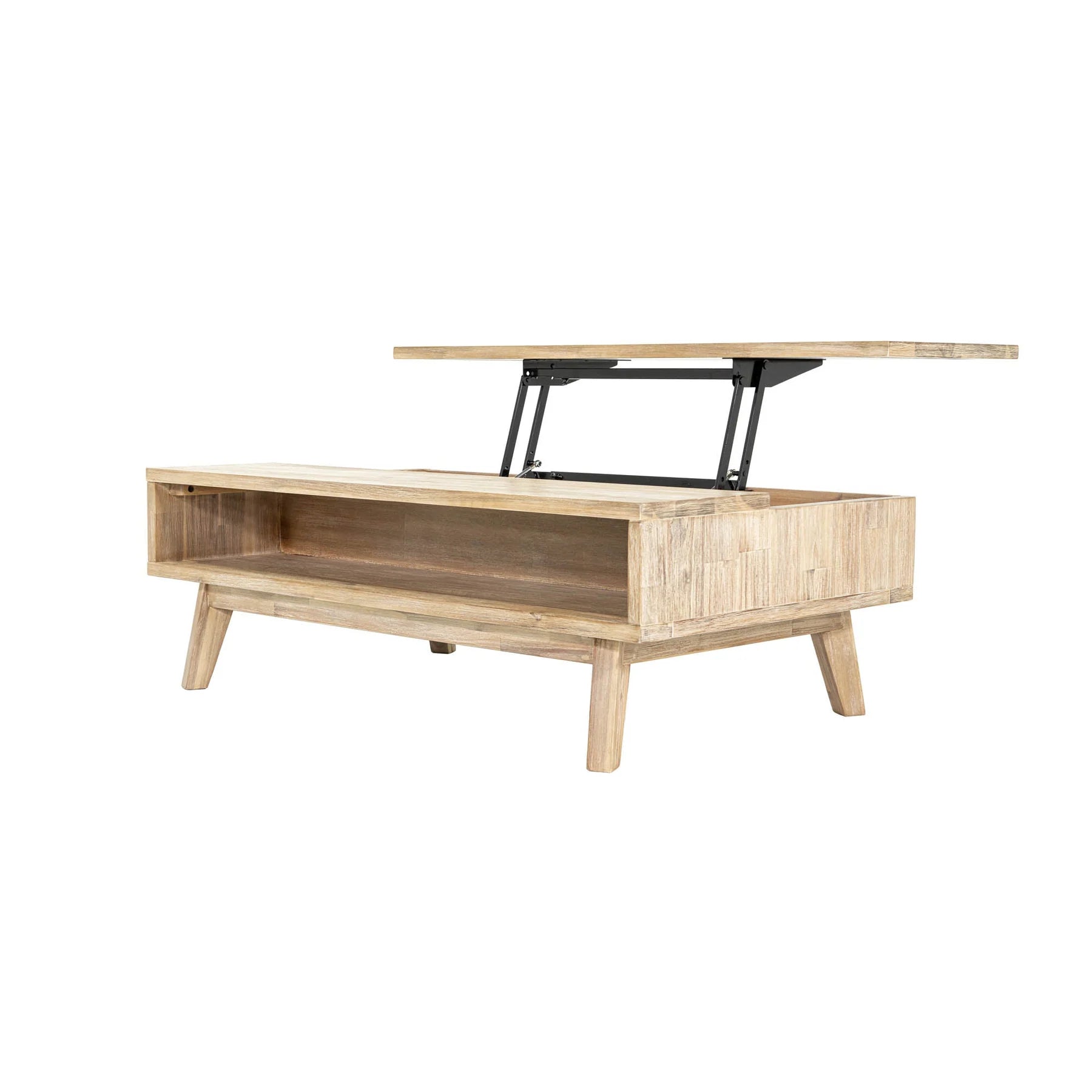 Maya Coffee Table With Lift Top - Light Driftwood