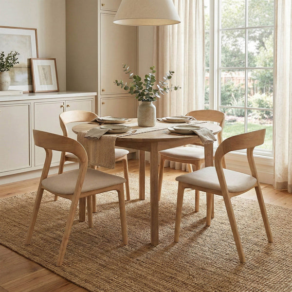 Maya Round Dining Table - Light Driftwood