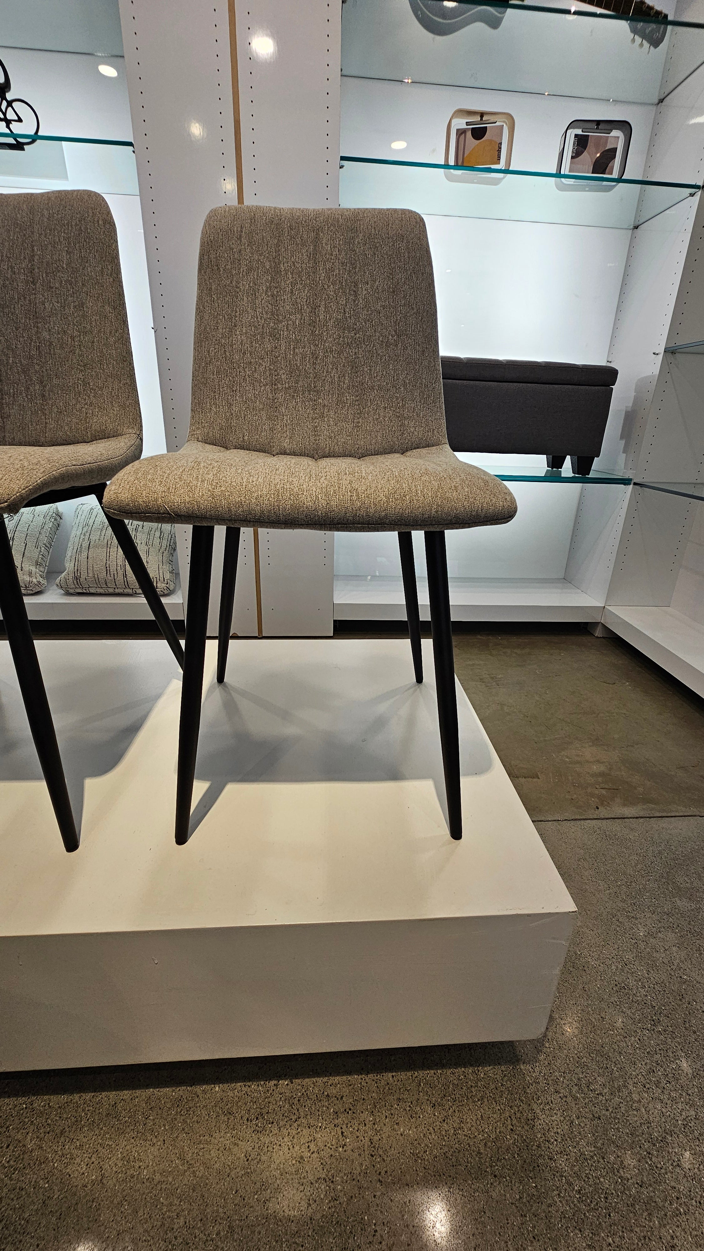 Grey Fabric Dining Chair (Floor Model)