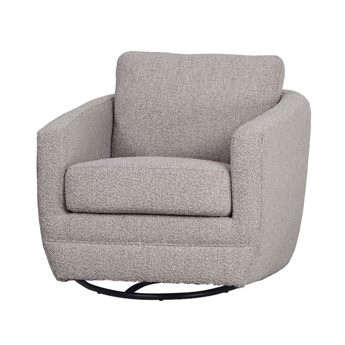 Halting Swivel Glider - Bouclé Grey