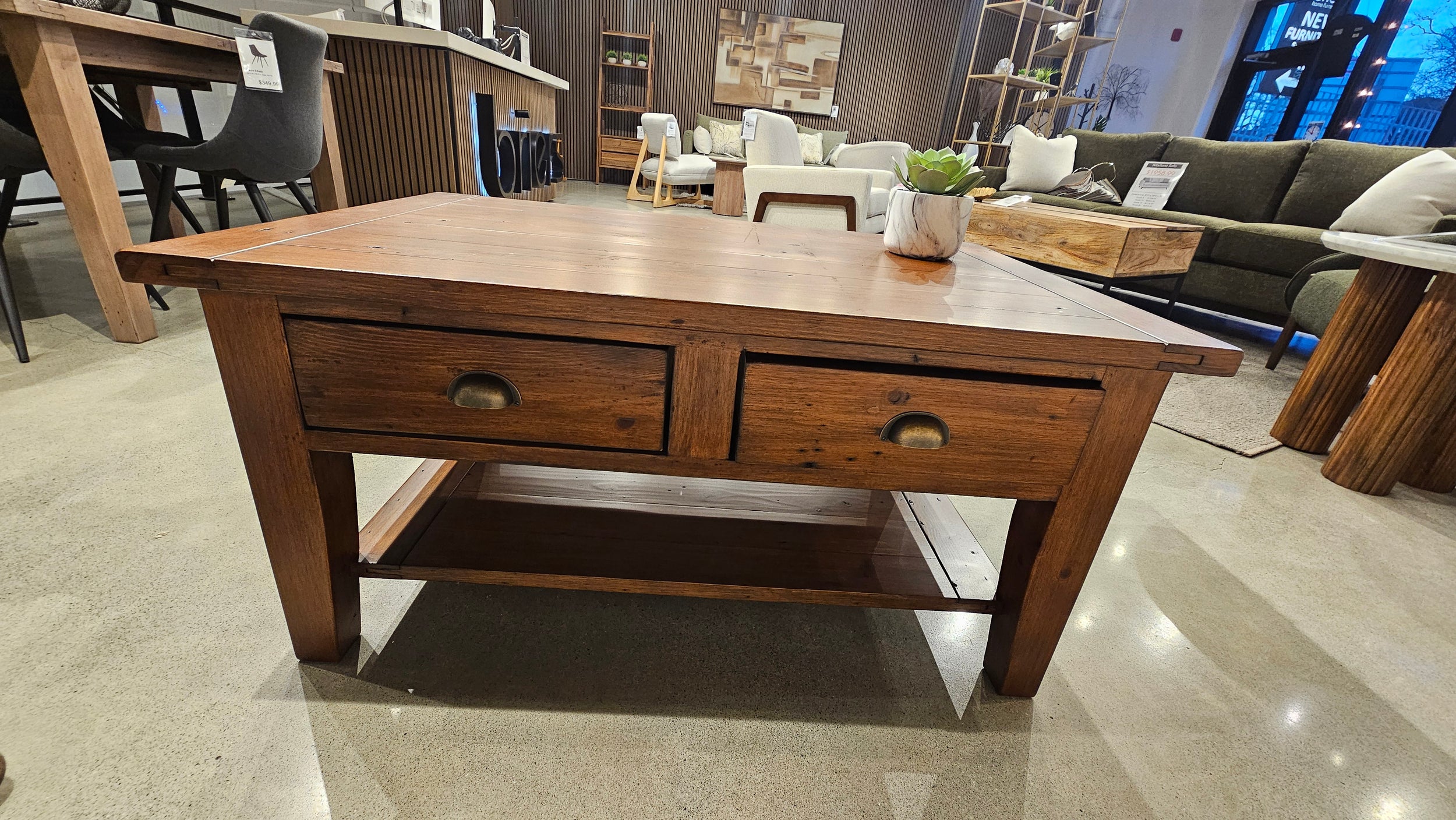 Irish Coast Coffee Table – African Dusk | Reclaimed Wood (Floor Model)