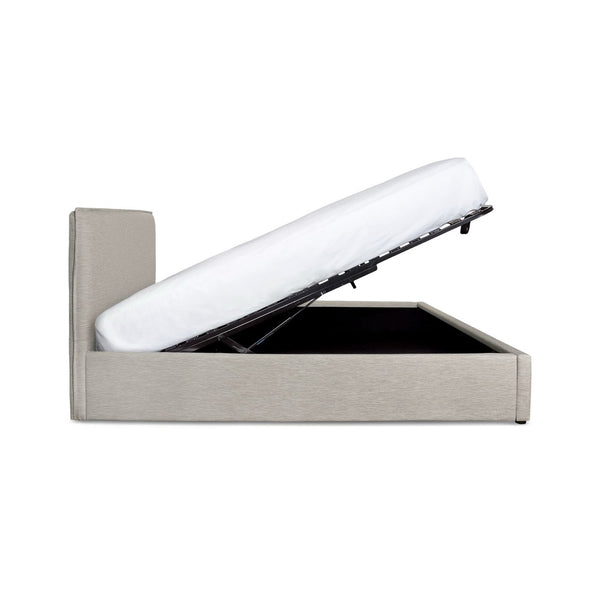 June King Storage Bed - Sand