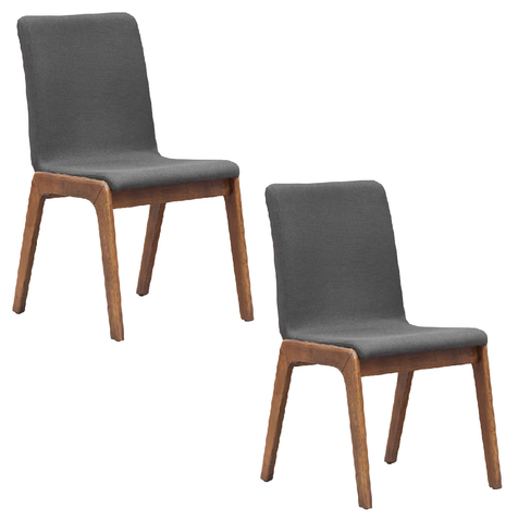Jeremy Dining Chair (Set of 2) - Grey Fabric