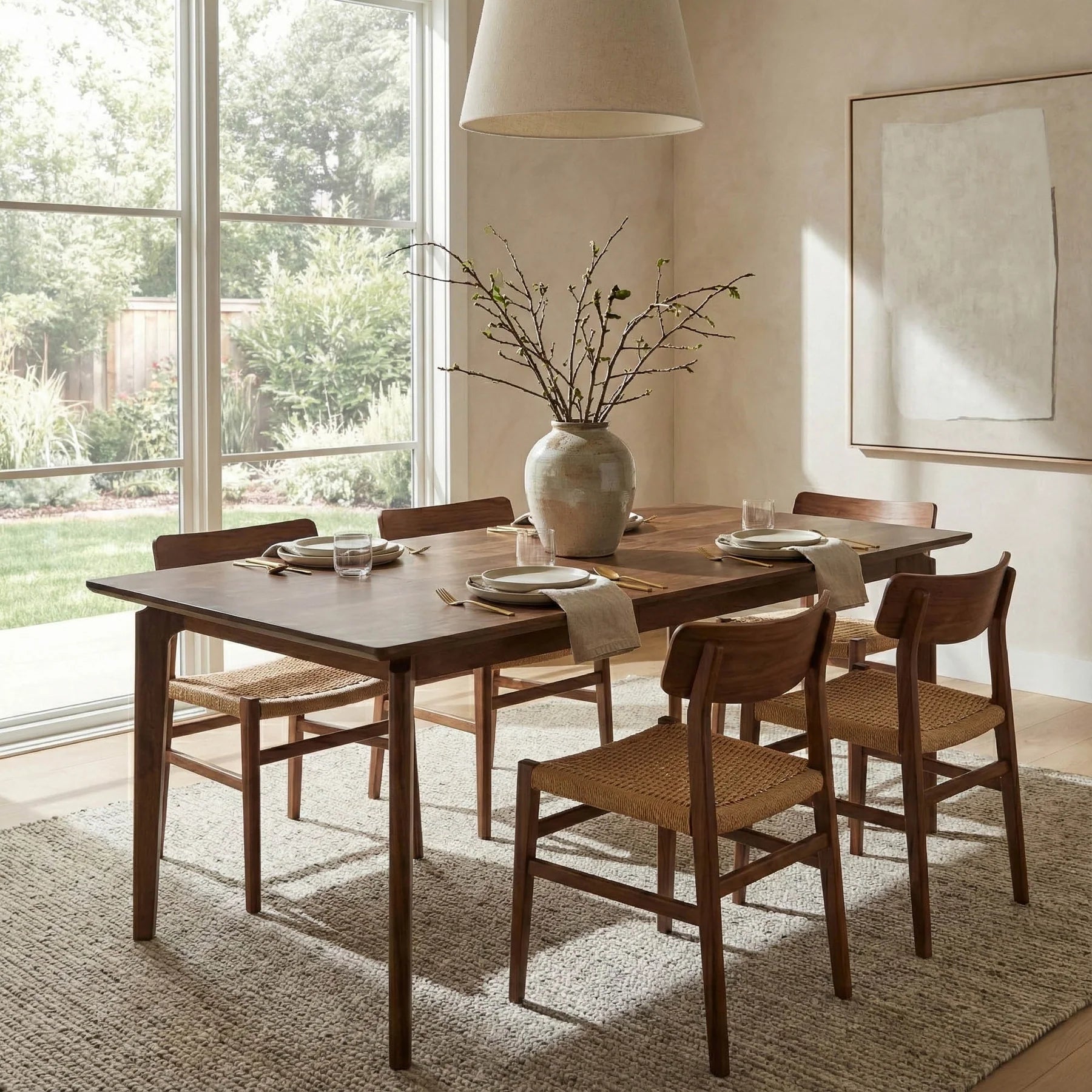 Elementa Dining Table - Small - Brown
