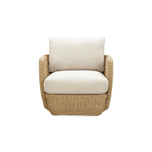 Woven Coastal Club Chair