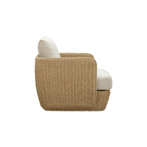 Woven Coastal Club Chair