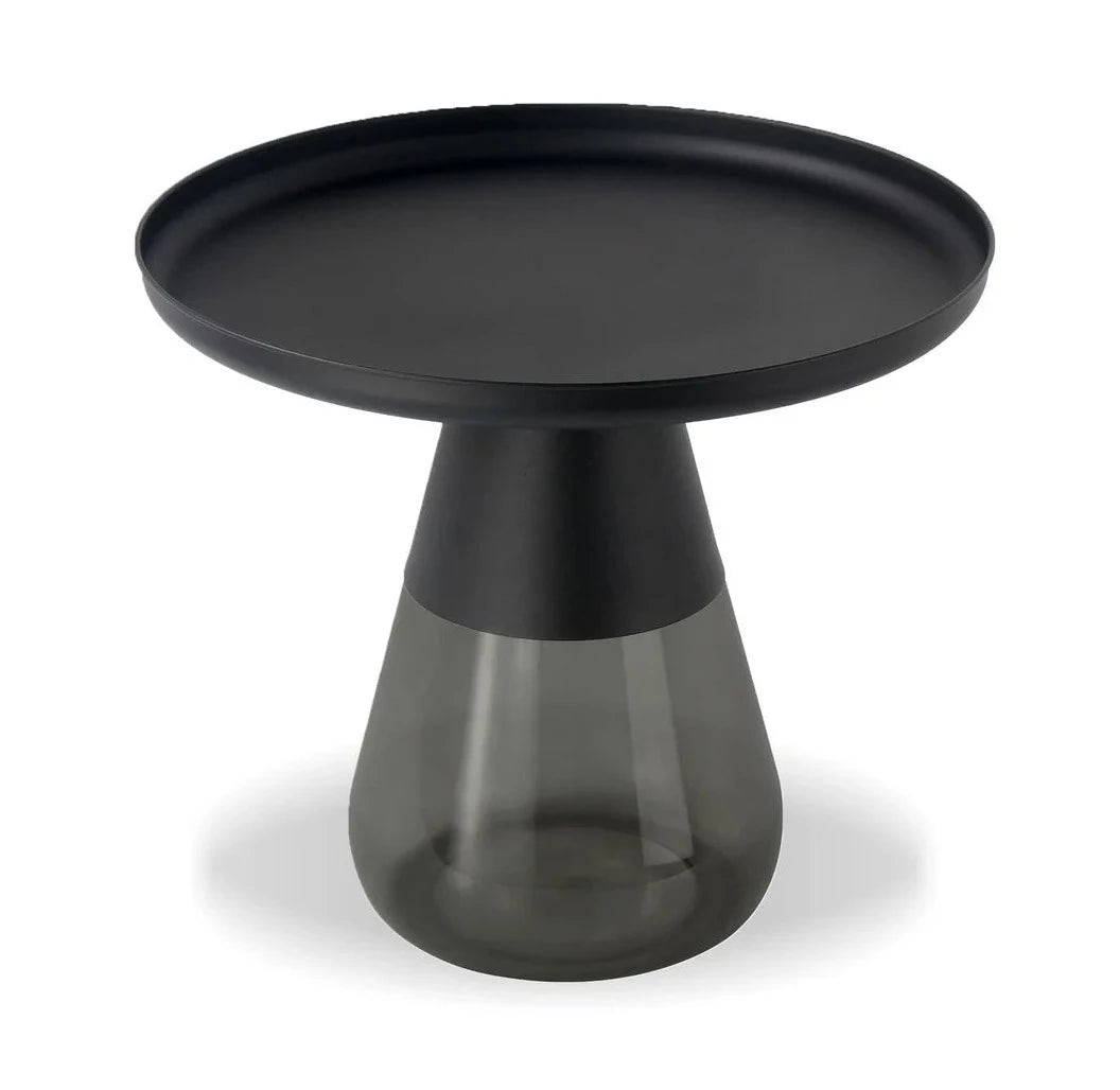 Duverre End Table - Black/Smoke Grey