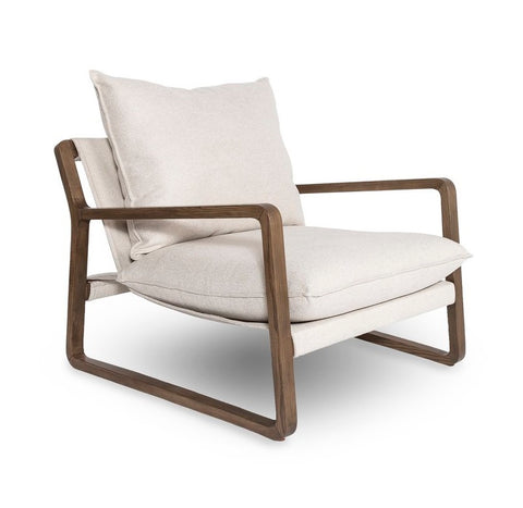 Finn Sling Chair - Oak Frame - Cream