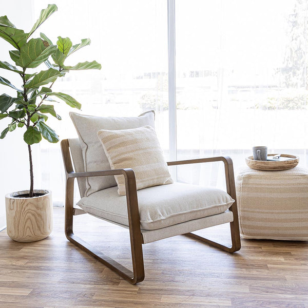 Sling Chair - Oak Frame - Cream