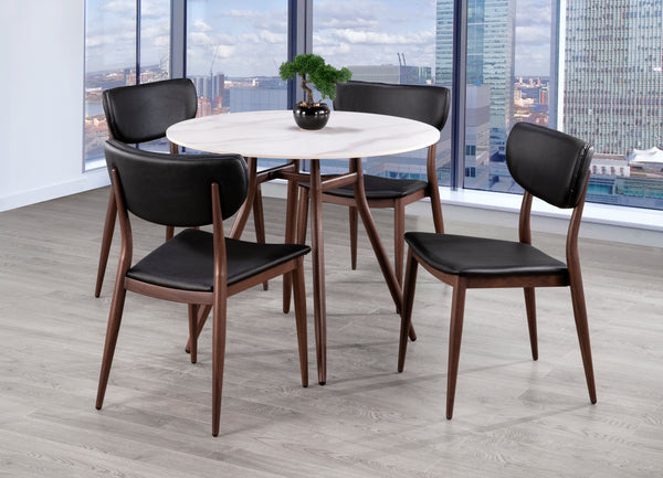 Caribou Round White Sintered Dining Table