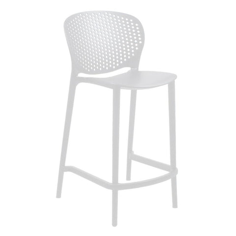 Clyde Counter Stool - White