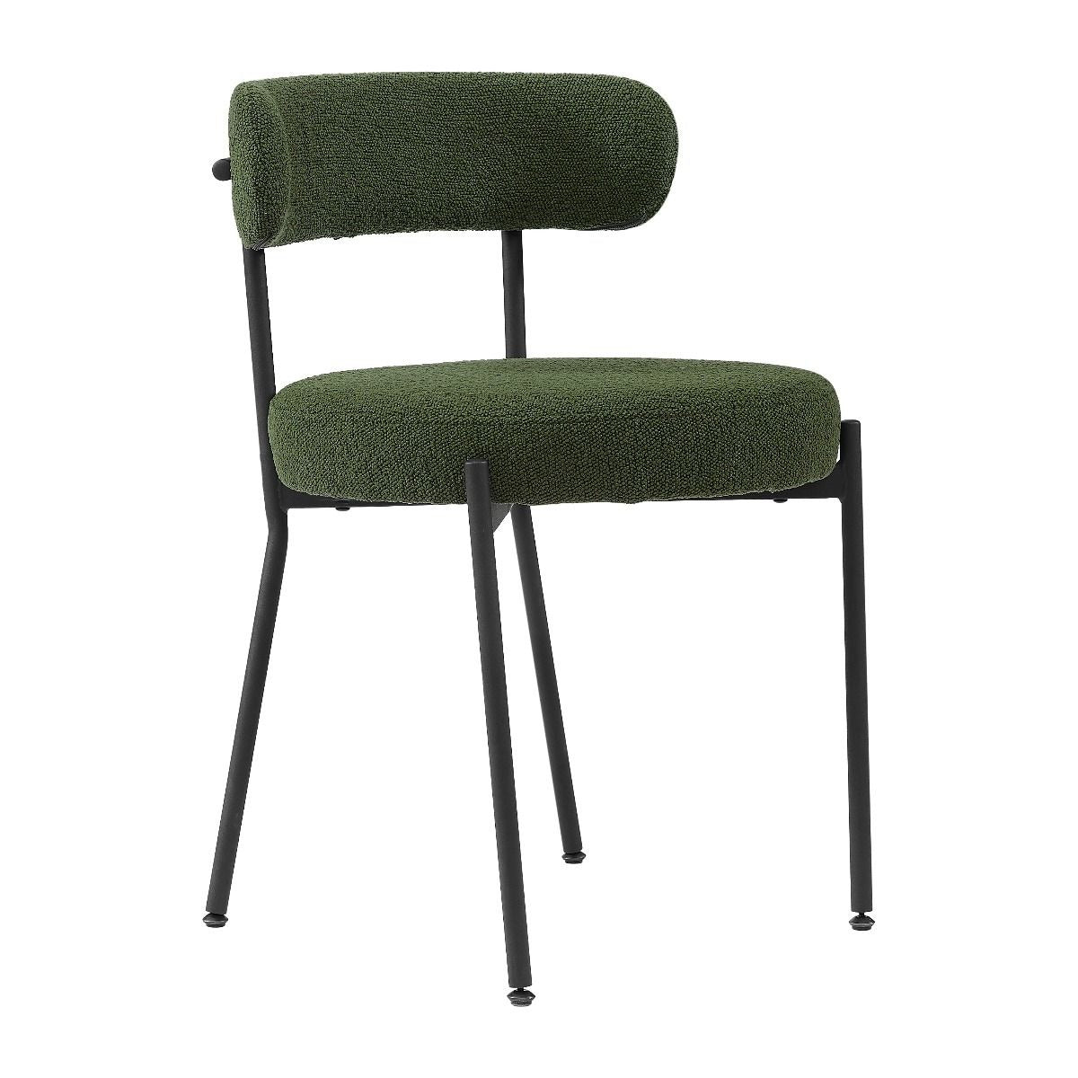 Molly Dining Chair - Green Boucle