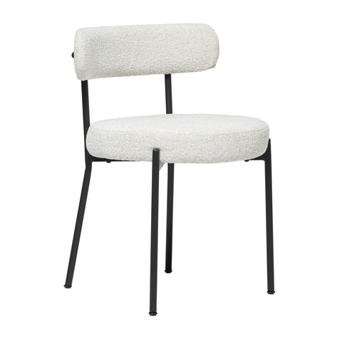 Molly Dining Chair - White Boucle