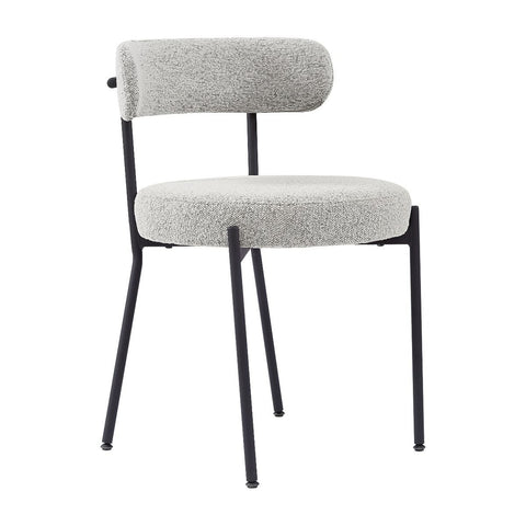 Molly Dining Chair - Grey Boucle