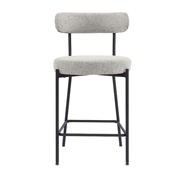 Alana Counter Stool - Grey Boucle