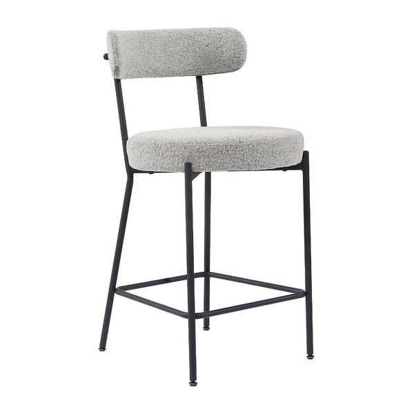 Alana Counter Stool - Grey Boucle