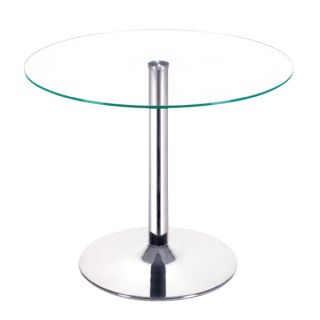 Lady Round Glass Dining Table