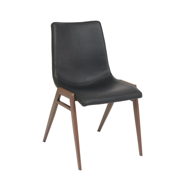 Rocket Chair - Black/Black Walnut