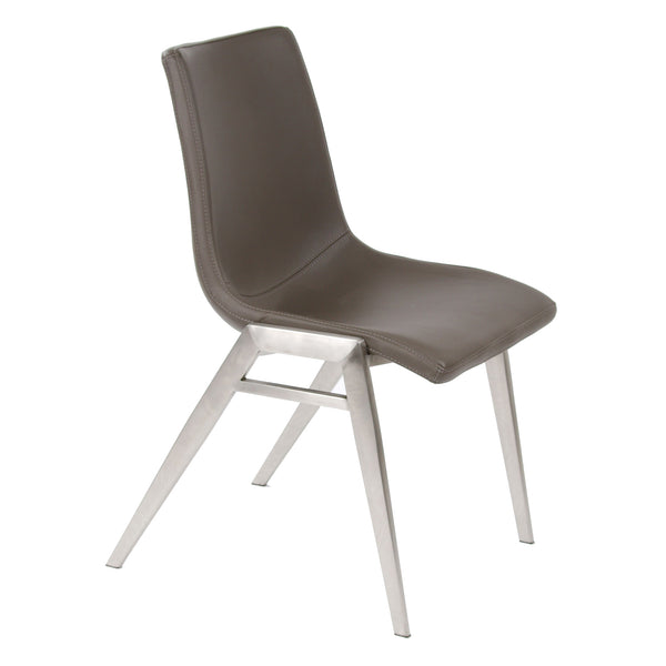 Rocket Chair - Grey/Stainless Steel