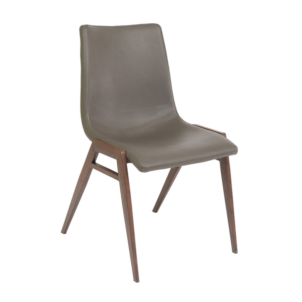 Rocket Chair - Grey/Black Walnut