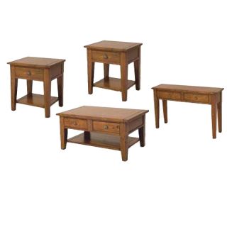 Irish Coast Reclaimed Pine Small Accessory Table Set