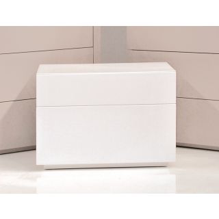 Vex Matte White Night Table