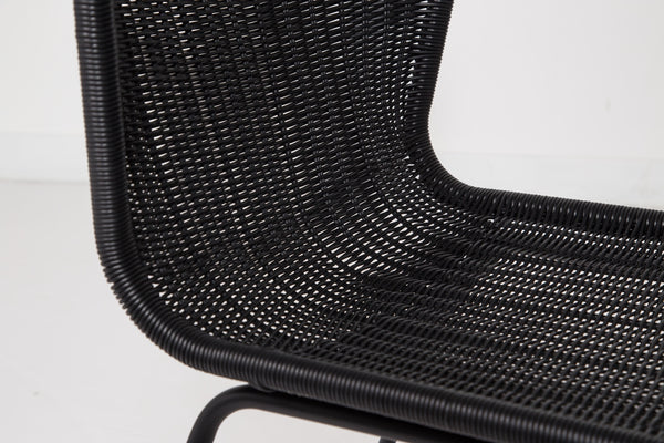 Calabria Wave Dining Chair – Black