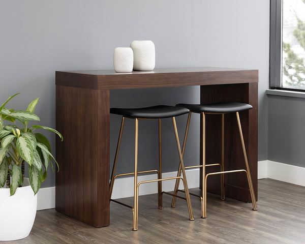Faro Walnut C-Shape Counter Table