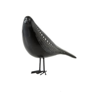Debossed Dotted Standing Bird - Black