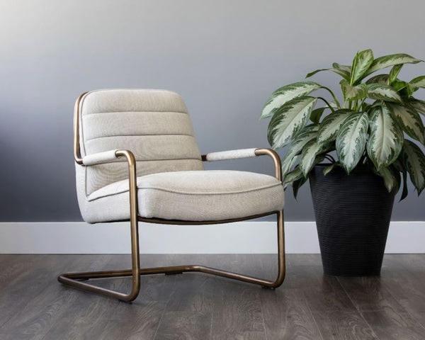 Lincoln Lounge Chair - Linen