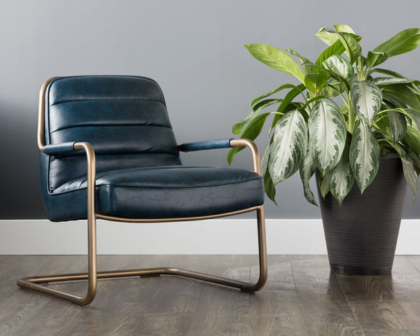 Lincoln Lounge Chair - Blue
