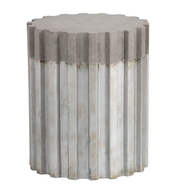 Pele Pedestal End Table