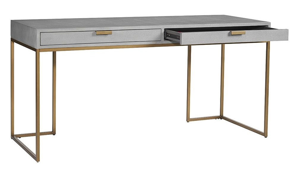 Jiro Desk - Shagreen Leather