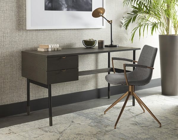 Sampras Swivel Armchair - Belfast Heather Grey