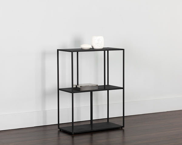 Paris Low Bookcase - Small - Black