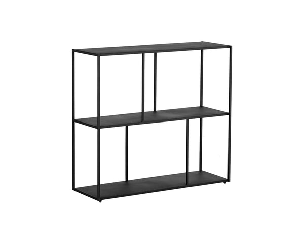 Paris Low Bookcase - Medium - Black