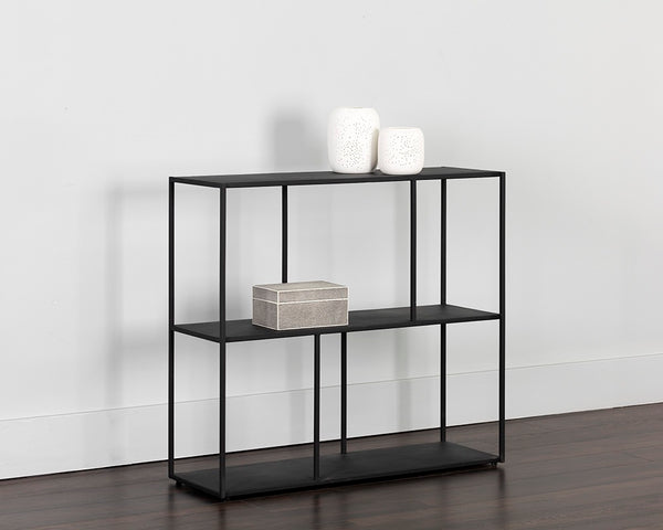 Paris Low Bookcase - Medium - Black