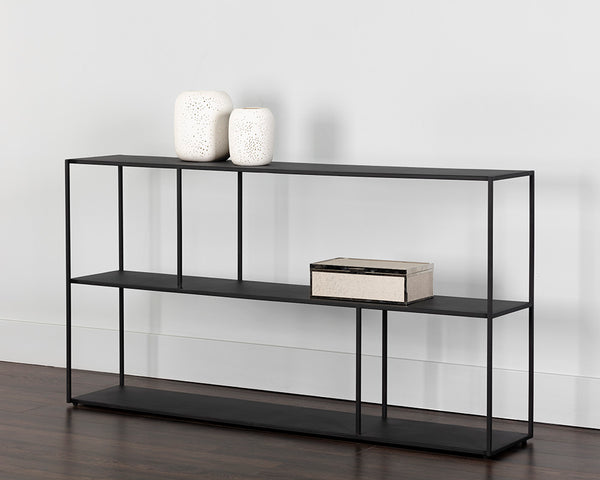 Paris Low Bookcase - Large - Matte Black