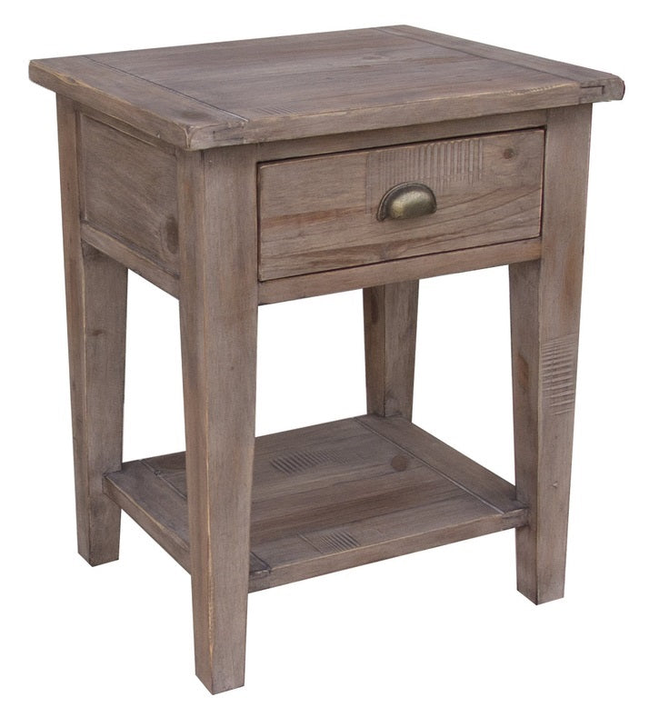 Sundried Reclaimed Pine End Table - Small