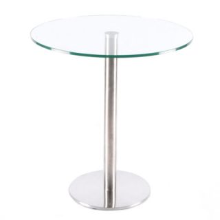 Clear Glass Round Bar Table
