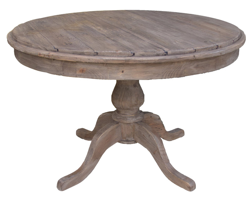 Sundried Reclaimed Pine Round Dining Table