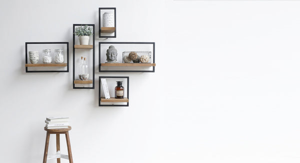 D-Bodhi Metal Frame Wall Box - Natural, Type B