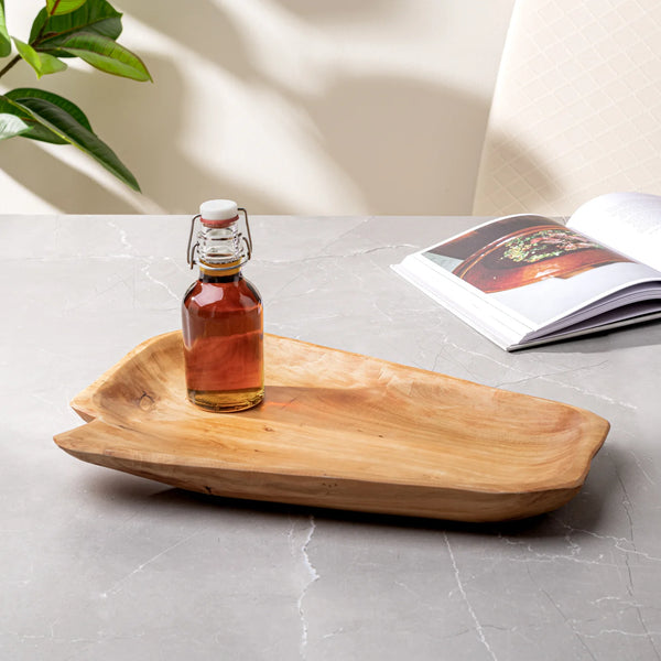 Costa Carved Wood 17.75L" Platter