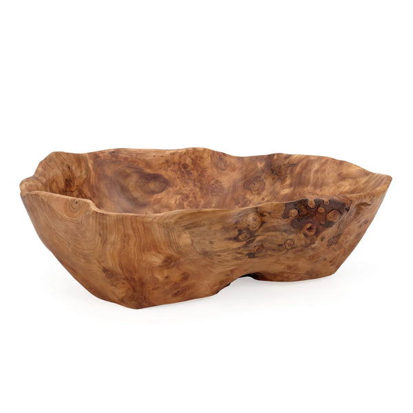 Costa Carved Wood 18 x 16.5" Bowl